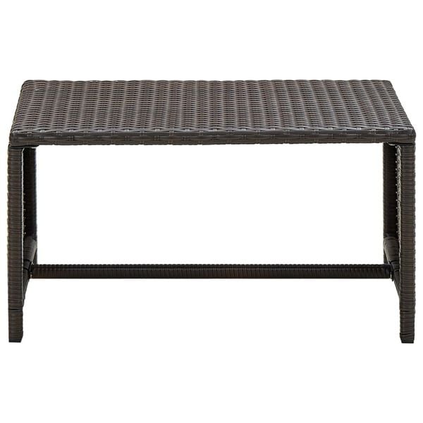 vidaXL Coffee Table Brown 70x40x38 cm Poly Rattan