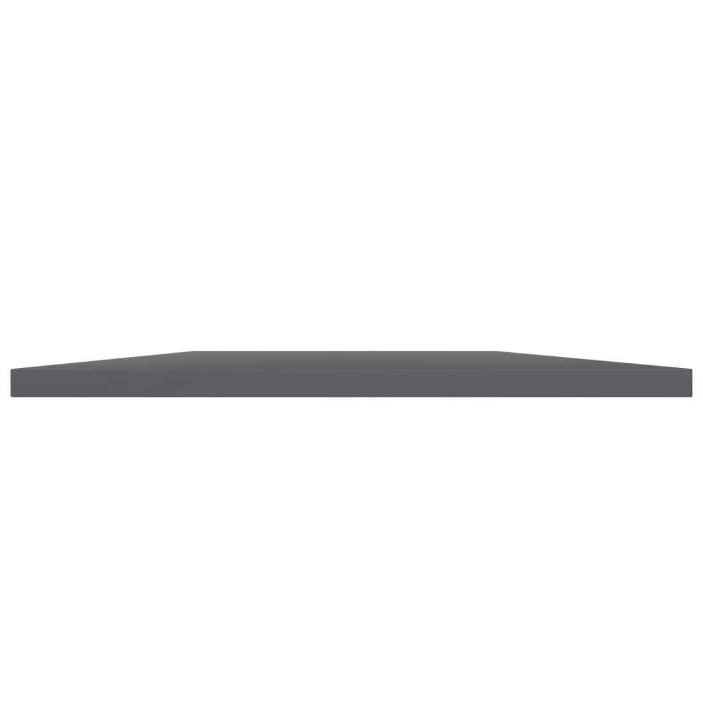 vidaXL Bookshelf Boards 4 pcs High Gloss Grey 100x40x1.5 cm Engineered Wood