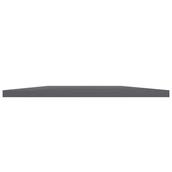vidaXL Bookshelf Boards 4 pcs High Gloss Grey 100x40x1.5 cm Engineered Wood