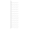 vidaXL Wall Mounted Wine Rack for 36 Bottles White Iron