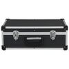 vidaXL Tool Suitcase 46x33x16 cm Black Aluminium