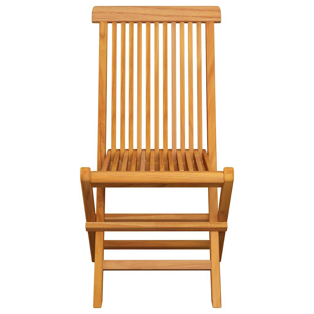vidaXL Garden Chairs with Anthracite Cushions 2 pcs Solid Teak Wood