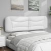 vidaXL Headboard Cushion "Hvar" White 183 cm King Faux Leather