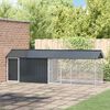 vidaXL Bird Cage Anthracite 422 x 103 x 142 cm Galvanised steel