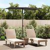 vidaXL Garden Parasol with Aluminium Pole 180x110 cm Anthracite