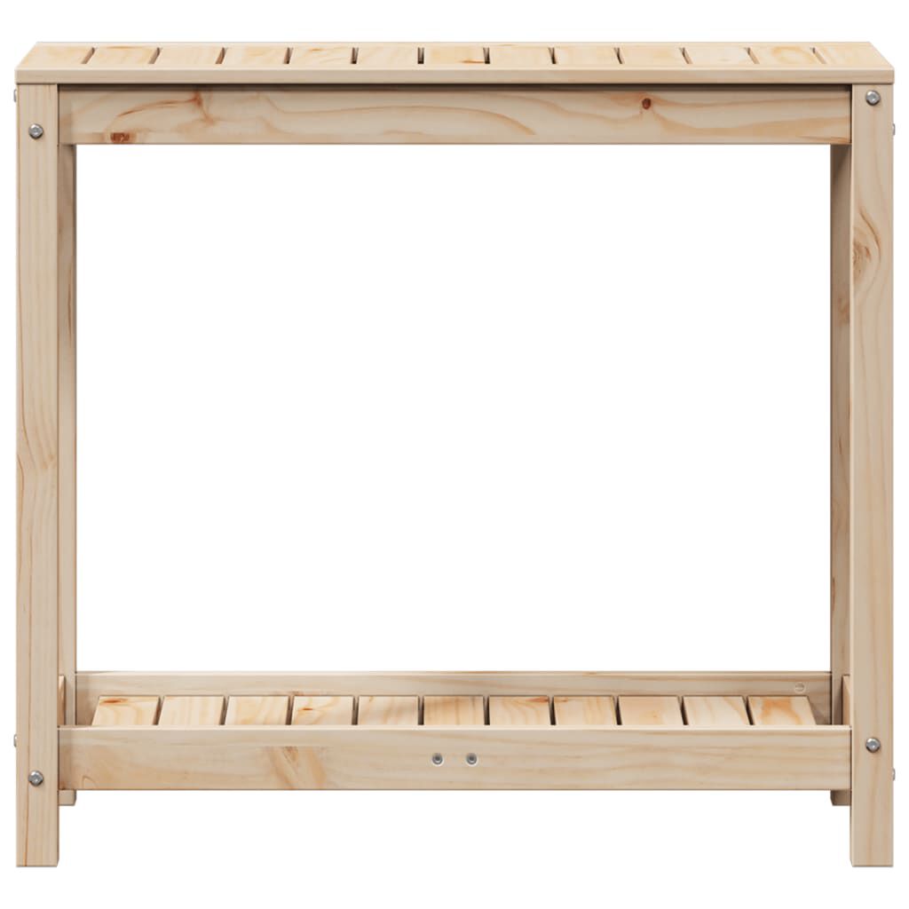 vidaXL Potting Table with Shelf 82.5x35x75 cm Solid Wood Pine