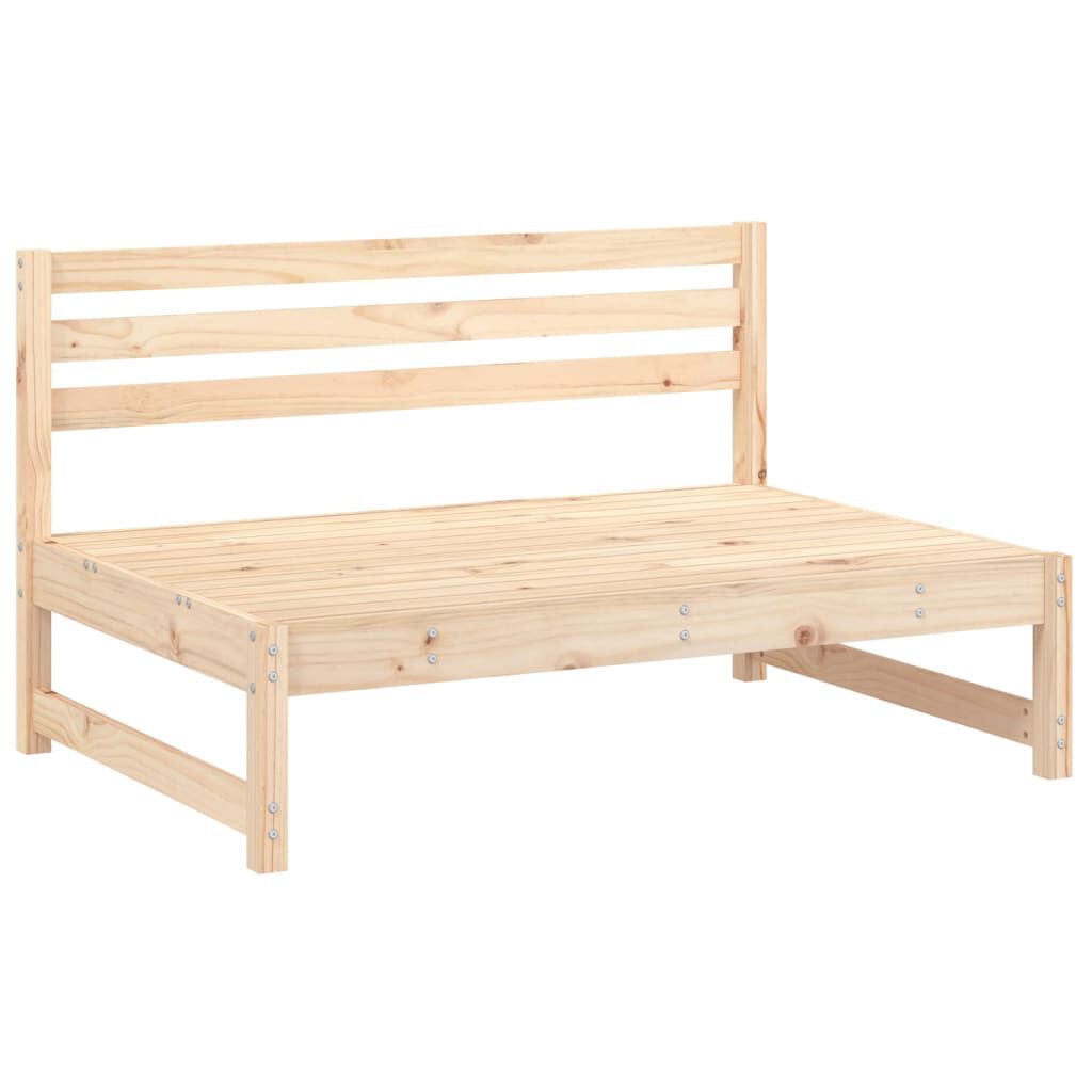 vidaXL Middle Sofa 120x80 cm Solid Wood Pine