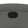 vidaXL Recliner Chair Dark Grey Fabric