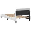 vidaXL Bed Frame "Dover" White 100x190 cm Faux Leather