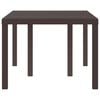 vidaXL Garden Table Brown 150 x 100 x 73 cm Poly Rattan