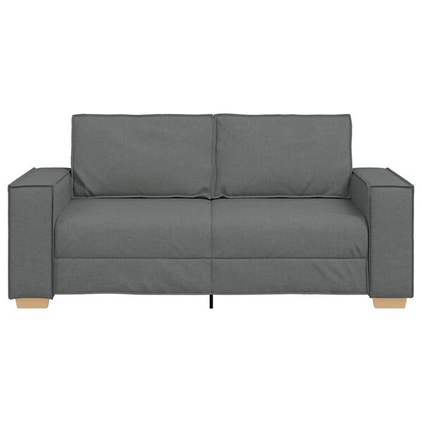 vidaXL 2-Seater Sofa Dark Grey 140 cm Fabric