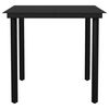 vidaXL 3 Piece Garden Dining Set Black