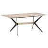 vidaXL Dining Table 180x90x76 cm Solid Mango Wood
