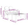 vidaXL 3 Piece Adirondack Garden Lounge Set Solid Wood Acacia