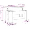 vidaXL Coffee Table White 101x49x52 cm Engineered Wood