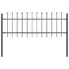 vidaXL Garden Fence Grey 1.7 x 0.6 m Powder-coated steel