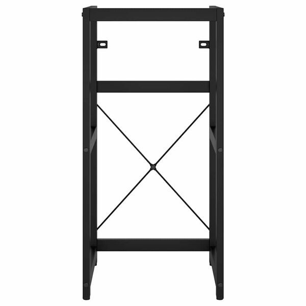 vidaXL Bathroom Washbasin Frame Black 40x38x83 cm Iron