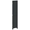 vidaXL Room Divider&nbsp;4 Panels Black Solid Wood Paulownia
