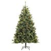 vidaXL Artificial Hinged Christmas Tree 300 LEDs & Ball Set 240 cm