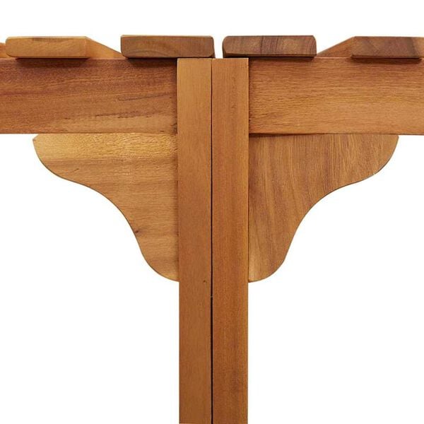 vidaXL Hot Tub Surround Brown 252 x 112 x 55.5 cm Solid acacia wood