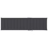 vidaXL Sun Lounger with Anthracite Cushion Solid Teak Wood