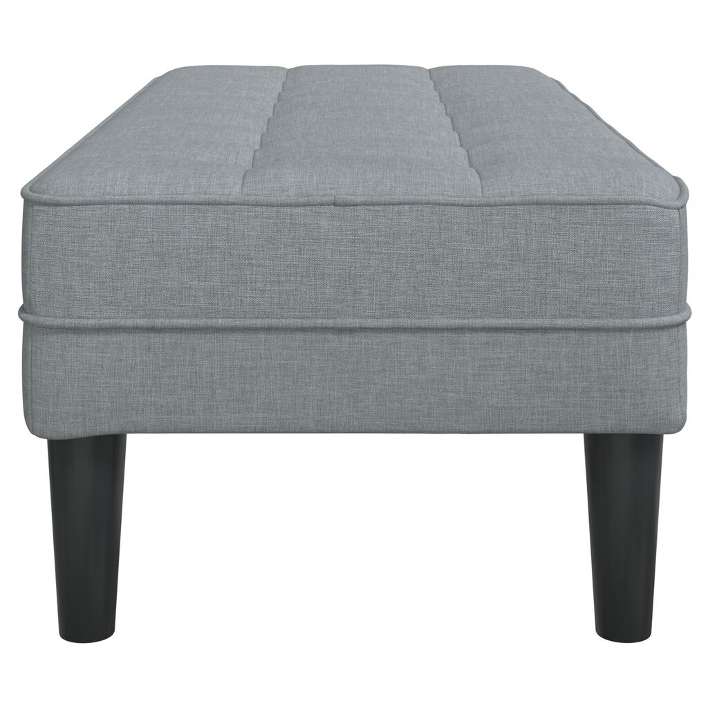vidaXL Bench Light Grey 113x57x39 cm Fabric