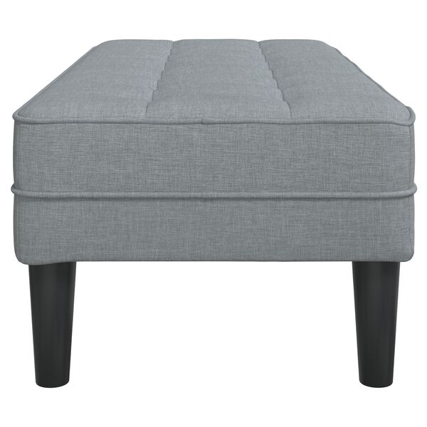 vidaXL Bench Light Grey 113x57x39 cm Fabric
