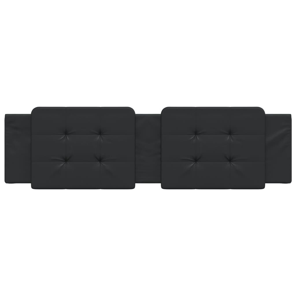 vidaXL Headboard Cushion "Zadar" Black 183 cm King Faux Leather
