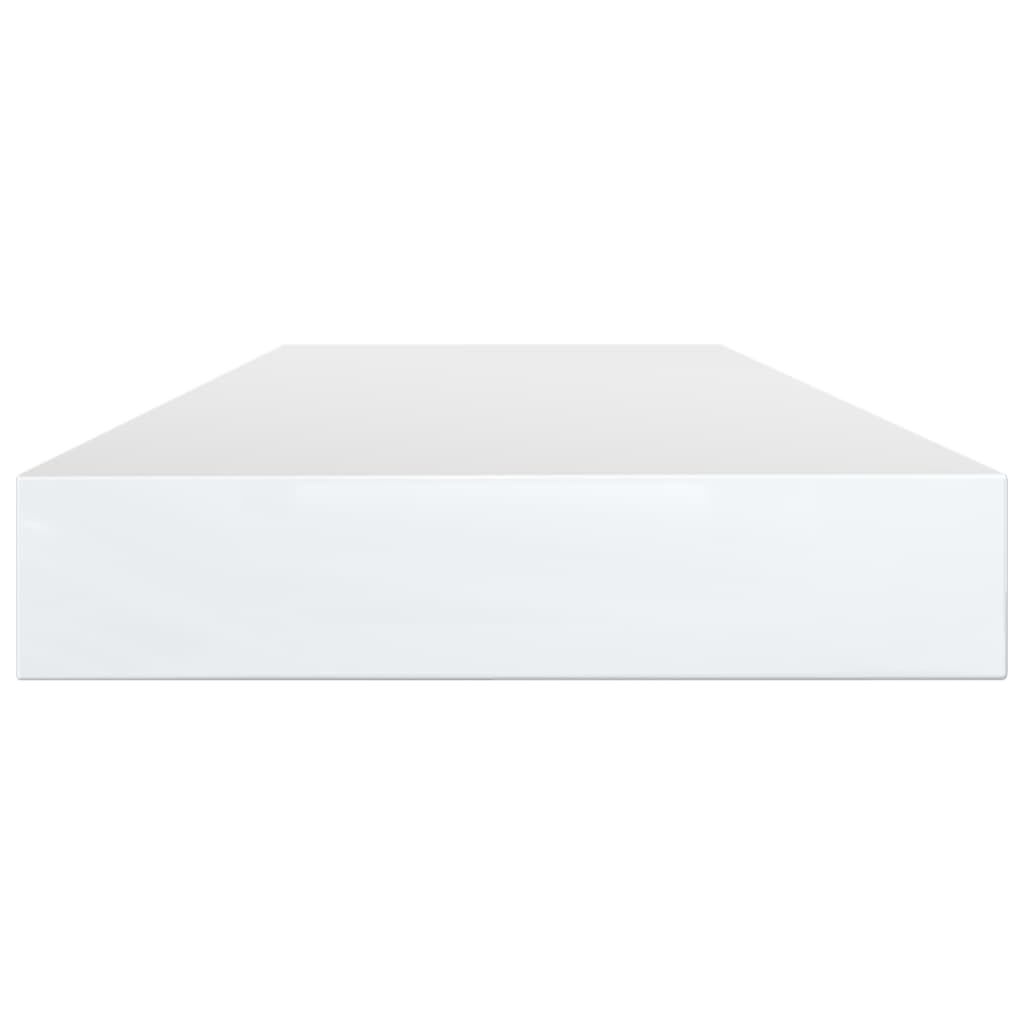 vidaXL Bookshelf Boards 4 pcs High Gloss White 100x10x1.5 cm Engineered Wood