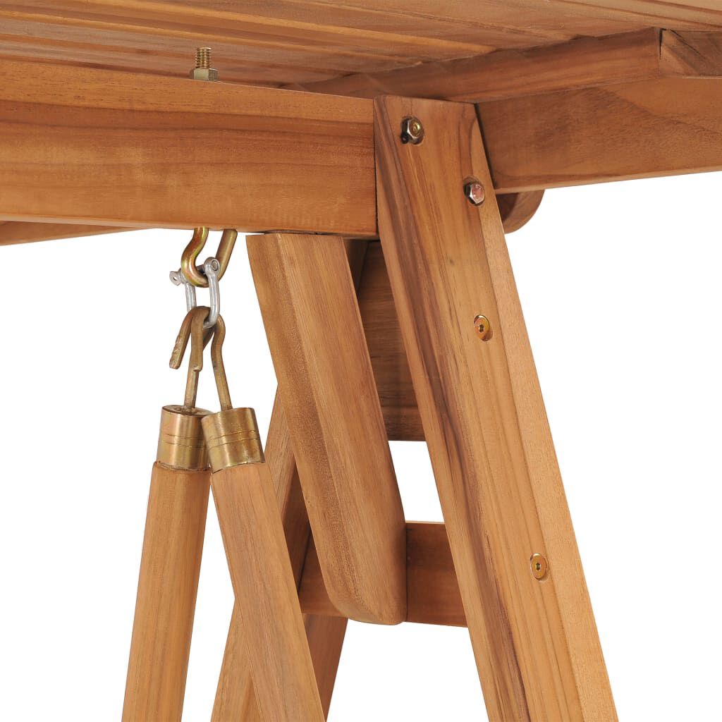 vidaXL Swing Bench 170 cm Solid Teak Wood