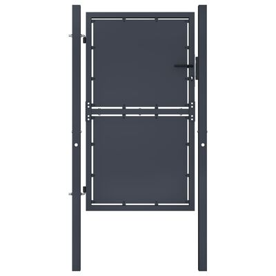 vidaXL Garden Gate Steel 100x125 cm Anthracite