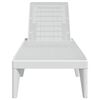vidaXL Sun Lounger White 186x60x29 cm PP
