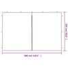 vidaXL Party Tent Sidewall 2 pcs with Zipper PE Green