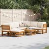 vidaXL 8 Piece Garden Lounge Set with Cushions Solid Wood Acacia