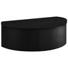 vidaXL Garden Bed with Parasol Poly Rattan Black
