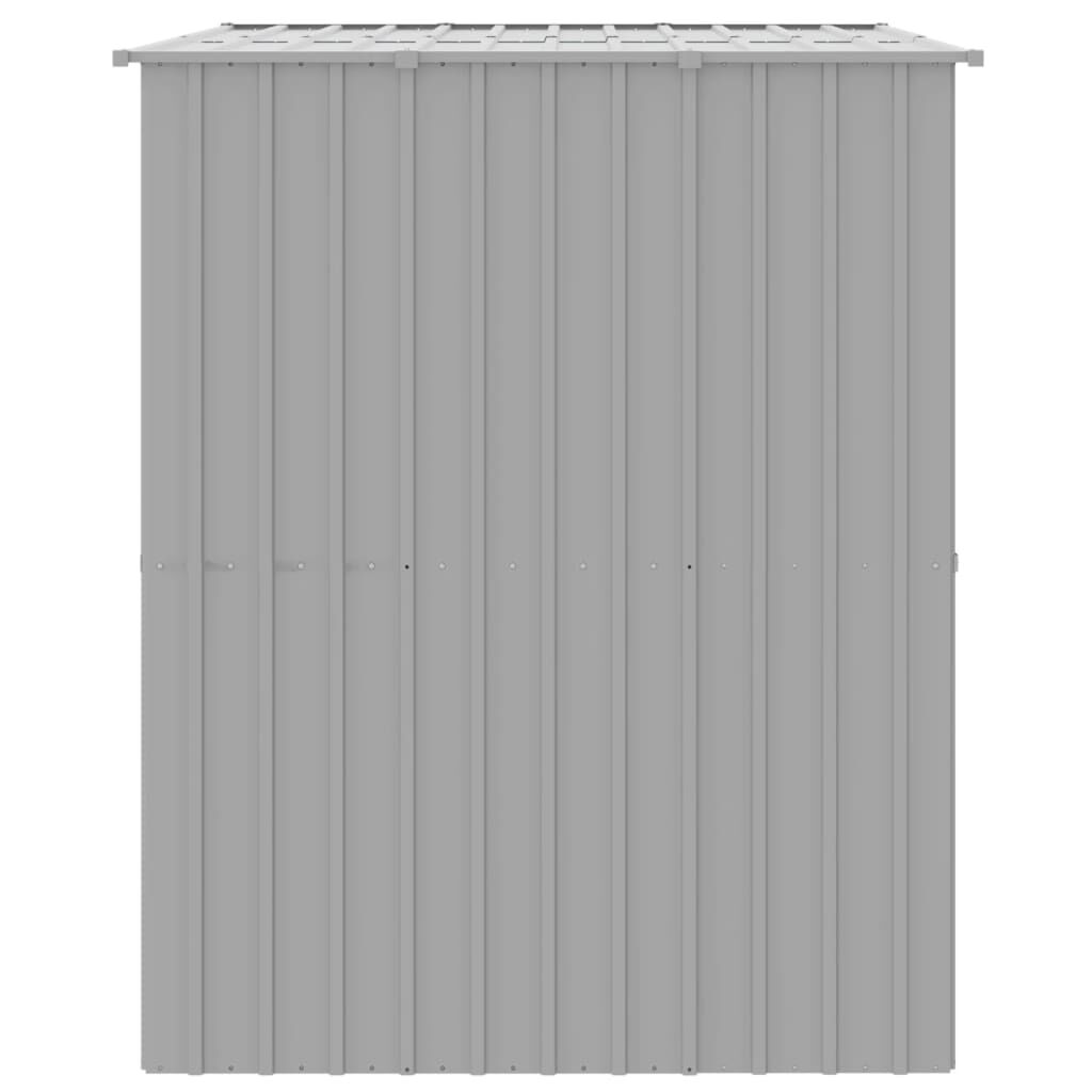 vidaXL Dog House with Roof Light Grey 214x153x181 cm Galvanised Steel