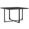 vidaXL 9 Piece Garden Dining Set Black Textilene