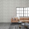 vidaXL 3D Wall Panels with Light Grey Brick Design 10 pcs EPS