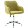 vidaXL Swivel Dining Chairs 6 pcs Green Fabric