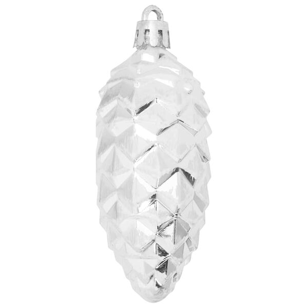 vidaXL Christmas Tree Decoration 40 pcs Silver