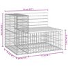 vidaXL Garden Bench Gabion Design 92x71x65.5 cm Solid Wood Douglas
