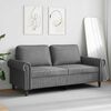 vidaXL 2-Seater Sofa Dark Grey 140 cm Velvet
