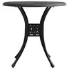 vidaXL Garden Table Black 78x78x72 cm Cast Aluminium