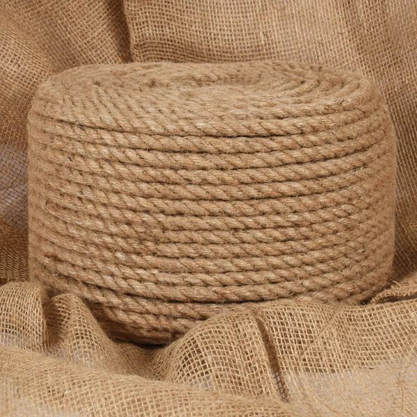 vidaXL Rope 100% Jute 12 mm 100 m
