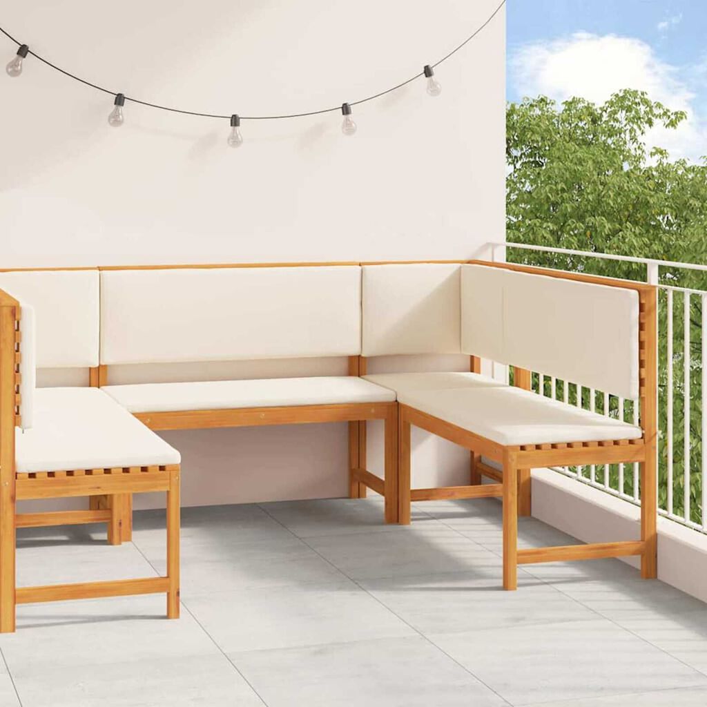vidaXL Garden Bench Set 5 pcs Brown Solid acacia wood