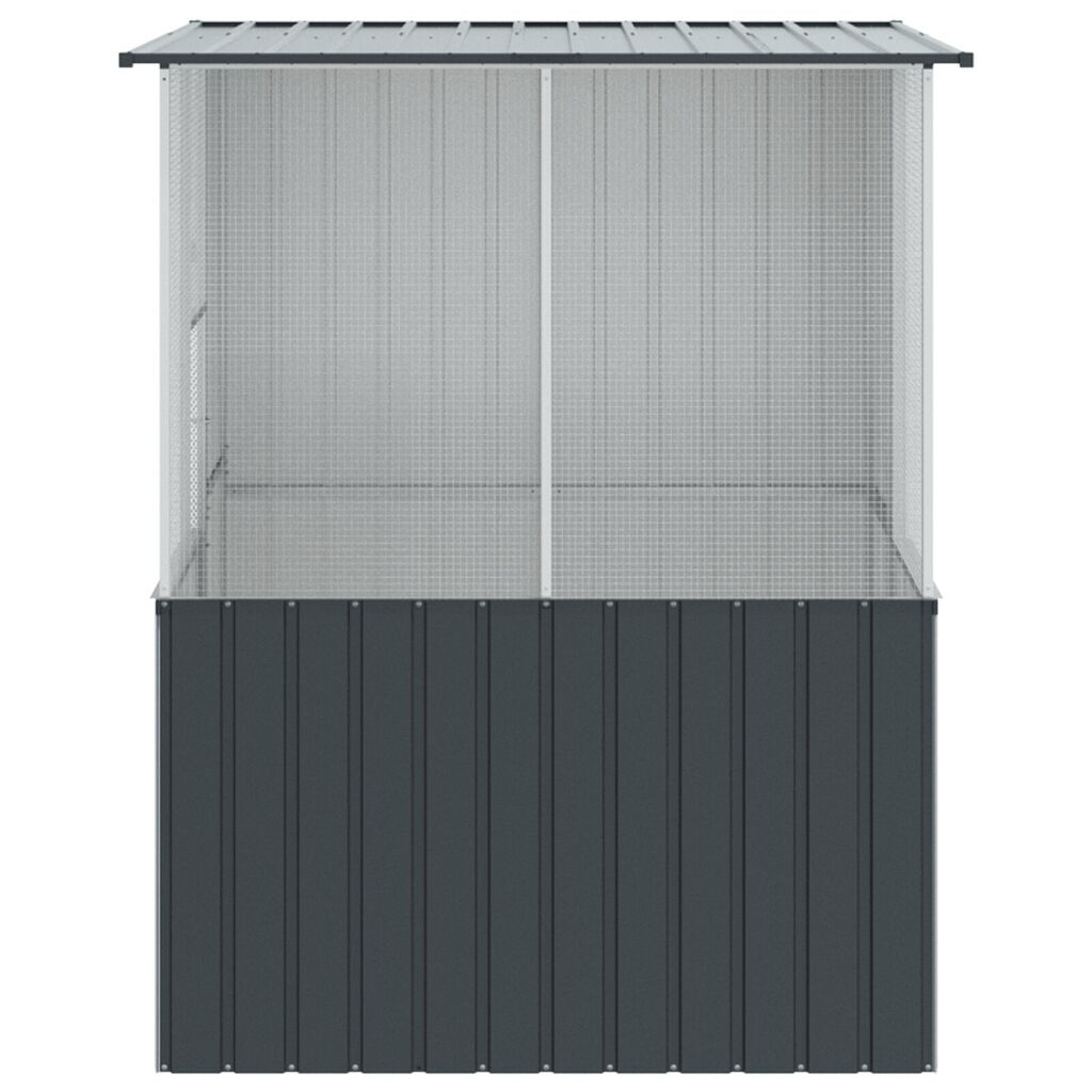 vidaXL Bird Cage Anthracite 215x78x200 cm Galvanised Steel