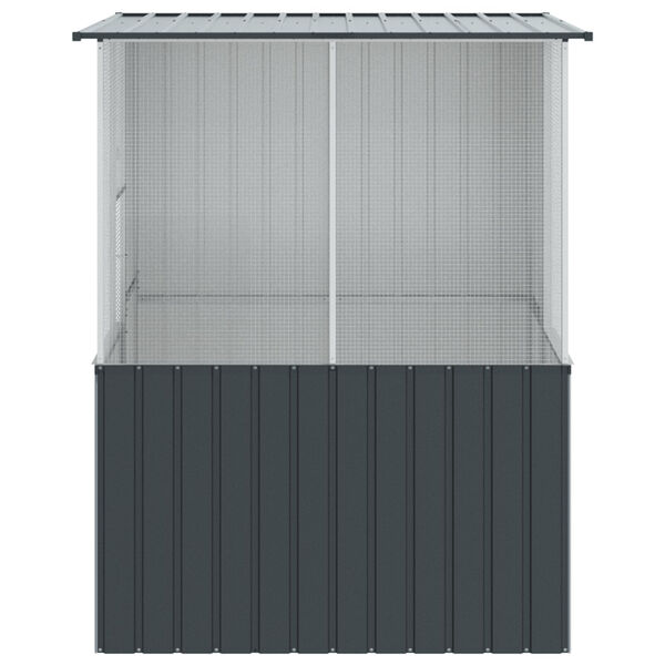 vidaXL Bird Cage Anthracite 215x78x200 cm Galvanised Steel