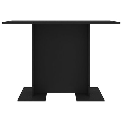 vidaXL Dining Table Black 110x60x75 cm Engineered Wood