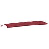 vidaXL Garden Bench Cushions 2pcs Wine Red 150x50x7cm Oxford Fabric