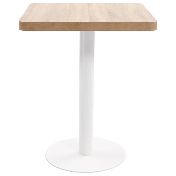 vidaXL Bistro Table Light Brown 60X60 cm MDF